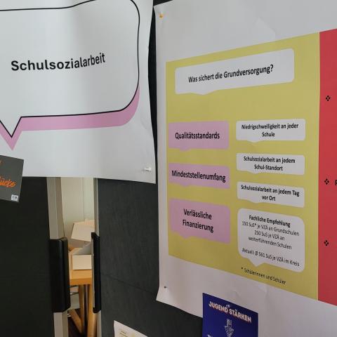 Infotafeln der Schulsozialarbeit