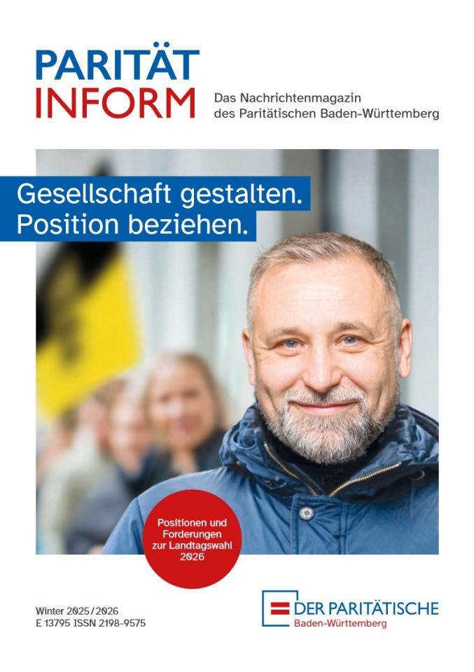 Titel des Magazins: grauhaariger Mann mit Bart in blauer Jacke 