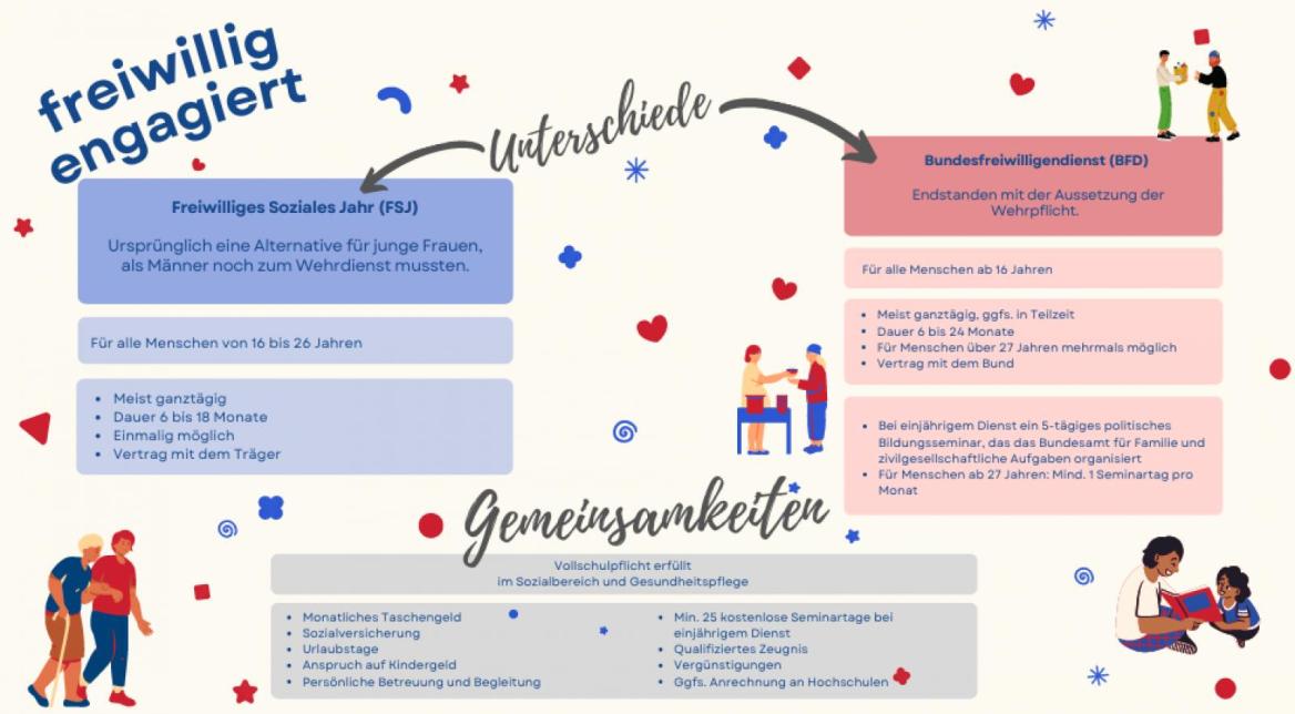 FSJ und BFD im Vergleich
