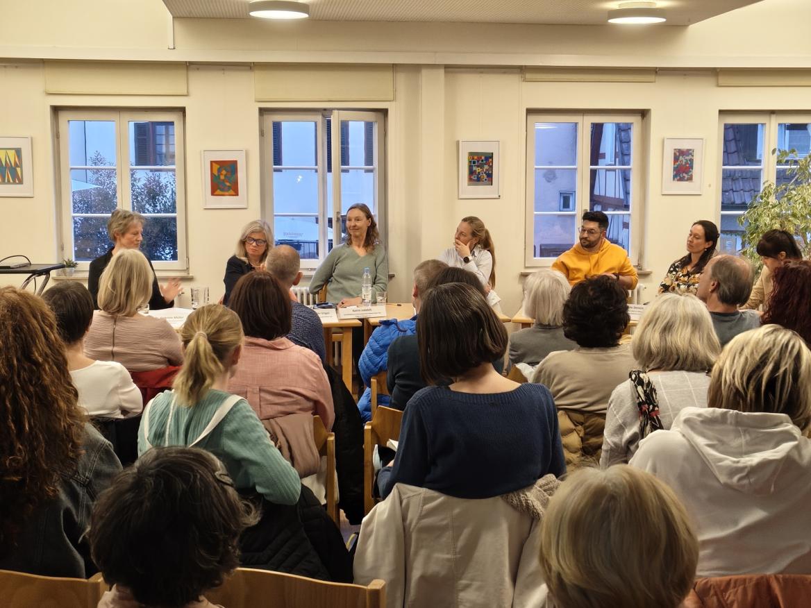 die Teilnehmenden der Podiumsdiskussion in Tübingen