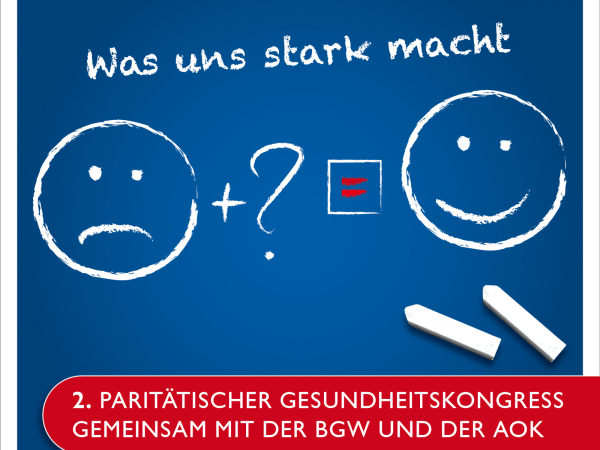Gezeichnetes gesicht auf Blau