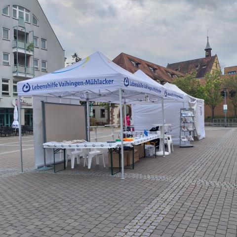 Stände beim Aktionstag