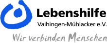 Logo Lebenshilfe Vaihingen-Mühlacker e.V. mit Vereinsclaim: Wir verbinden Menschen
