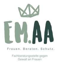 Logo der Fachberatungsstelle EM.AA- gegen Gewalt an Frauen