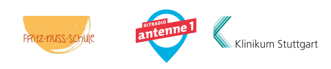 Nuss Schule Antenne 1 Klinikum Stuttgart Logos