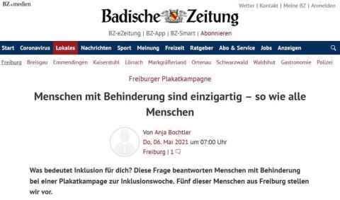 Startseite des BZ-Freiburg-Beitrags zur Inklusionslampagne