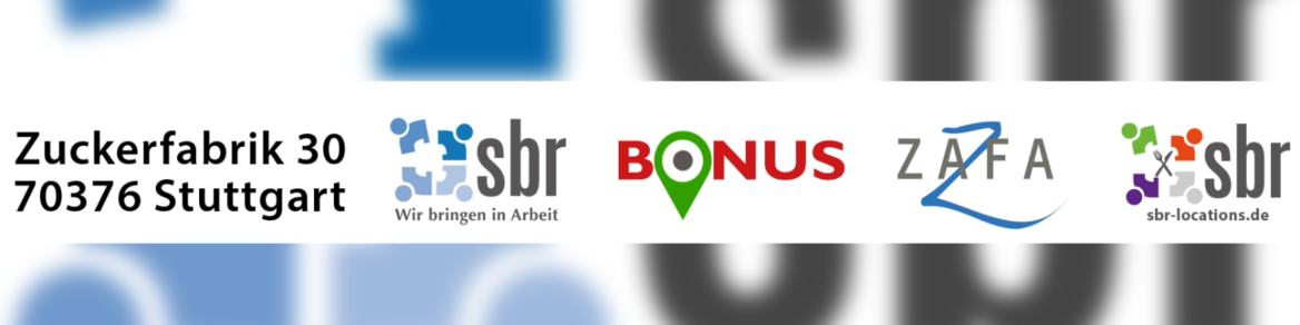 Headerbild Firmenlogos sbr gGmbH