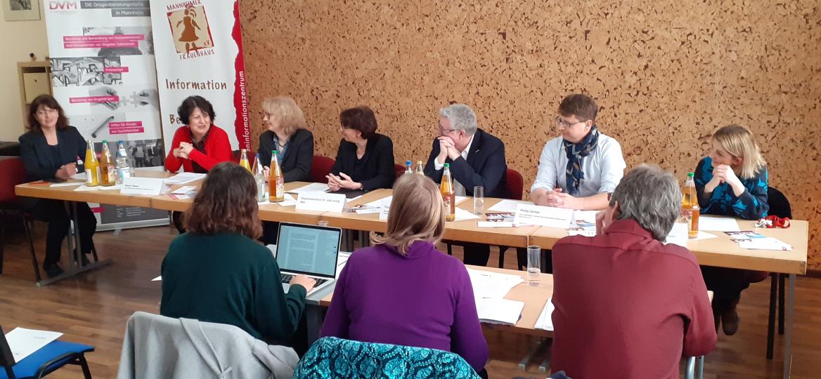 Die Teilnehmenden der Pressekonferenz berichten &uuml;ber das Projekt SEGEL und die Zielgruppe.