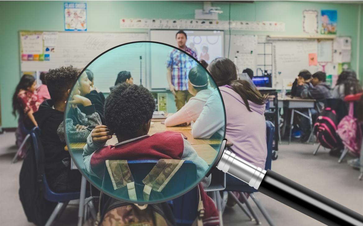 Sch&uuml;lerinnen und Sch&uuml;ler im Klassenzimmer