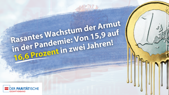 Ein zerlaufendes 1 Euro St&uuml;ck