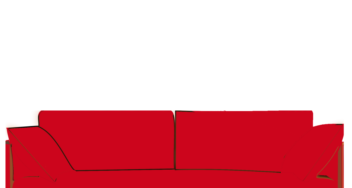 Rotes Sofa