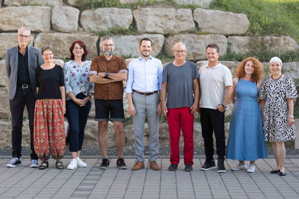 vlnr: Holger Wilms, Sabine Brommer, Petra Bittinger, Markus Fertig, Raiko Grieb, Wolfgang Markowis, Prof. Dr. Jürgen Holdenrieder, Prof. Dr. Jeanette Pohl, Angela Blonski 